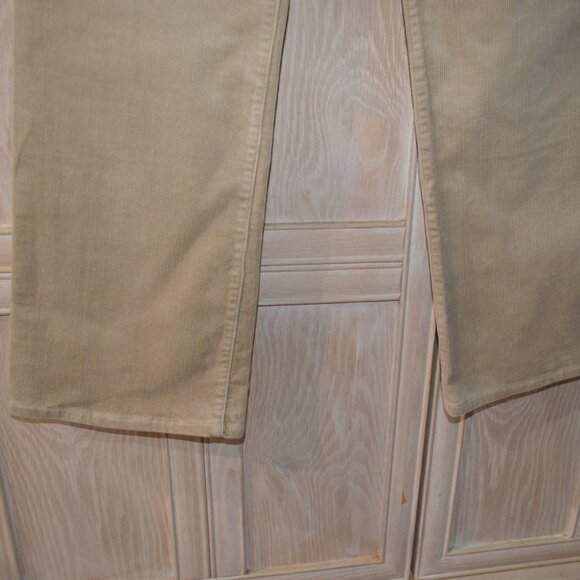 Denim & Co. Corduroy 5 Pocket Flare Cut Jeans, Wheat - NWOT - Picture 6 of 9
